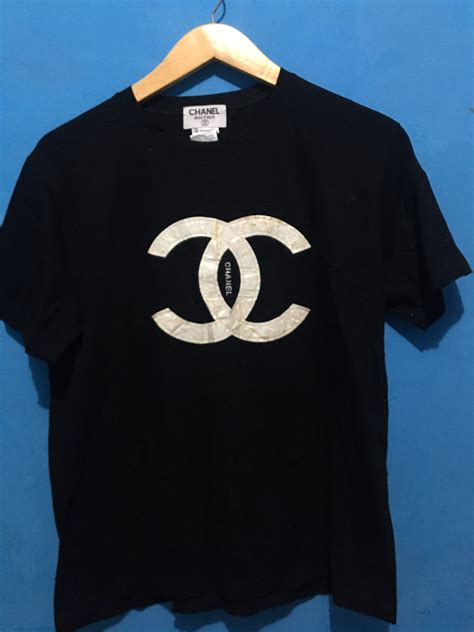 t-shirt logo chanel|Chanel t shirt etsy.